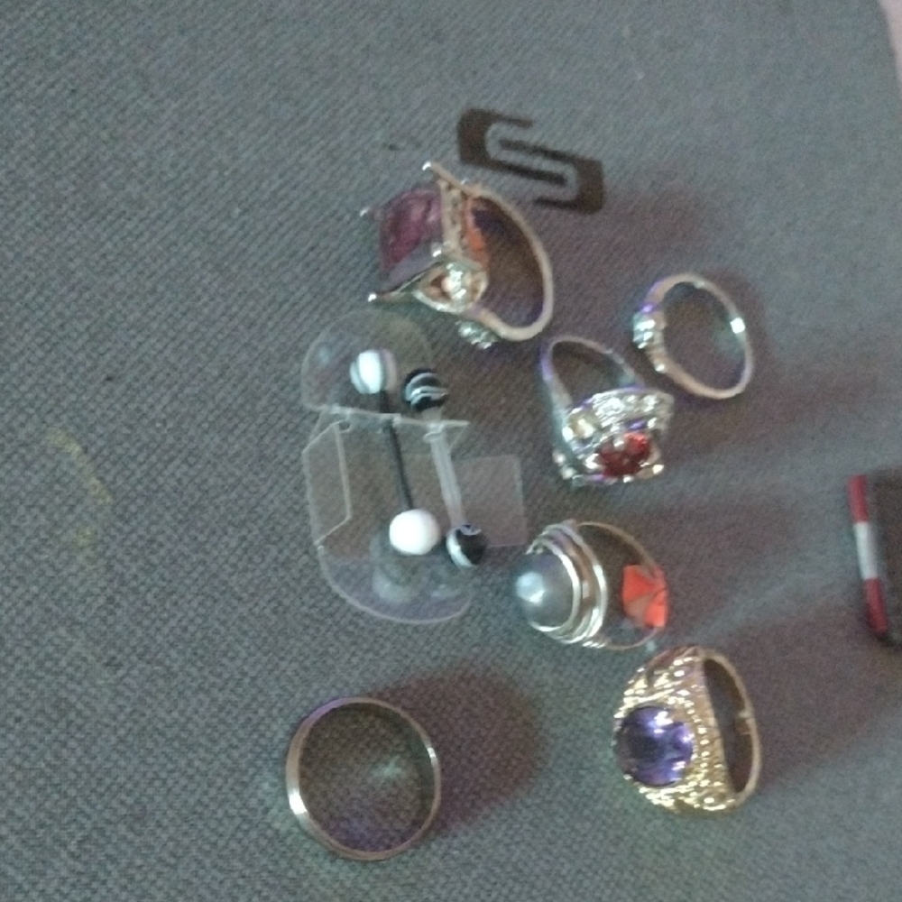 Elegant Assorted Rings with Gemstones